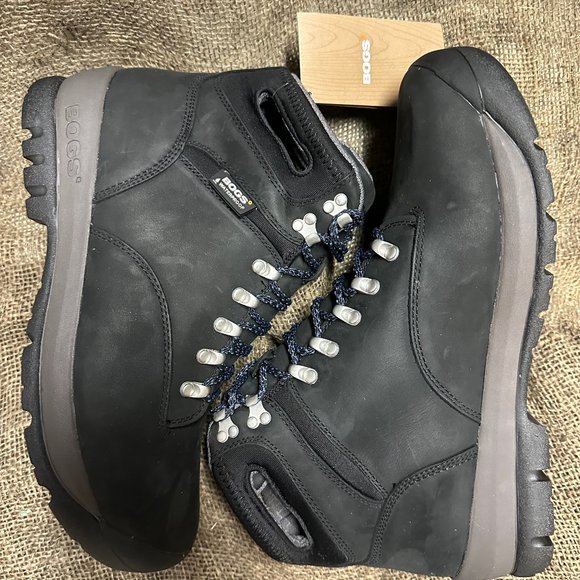 BOGS TUMALO LEATHER WATERPROOF HIKING CASUAL BOOTS 9 NEW main image 6